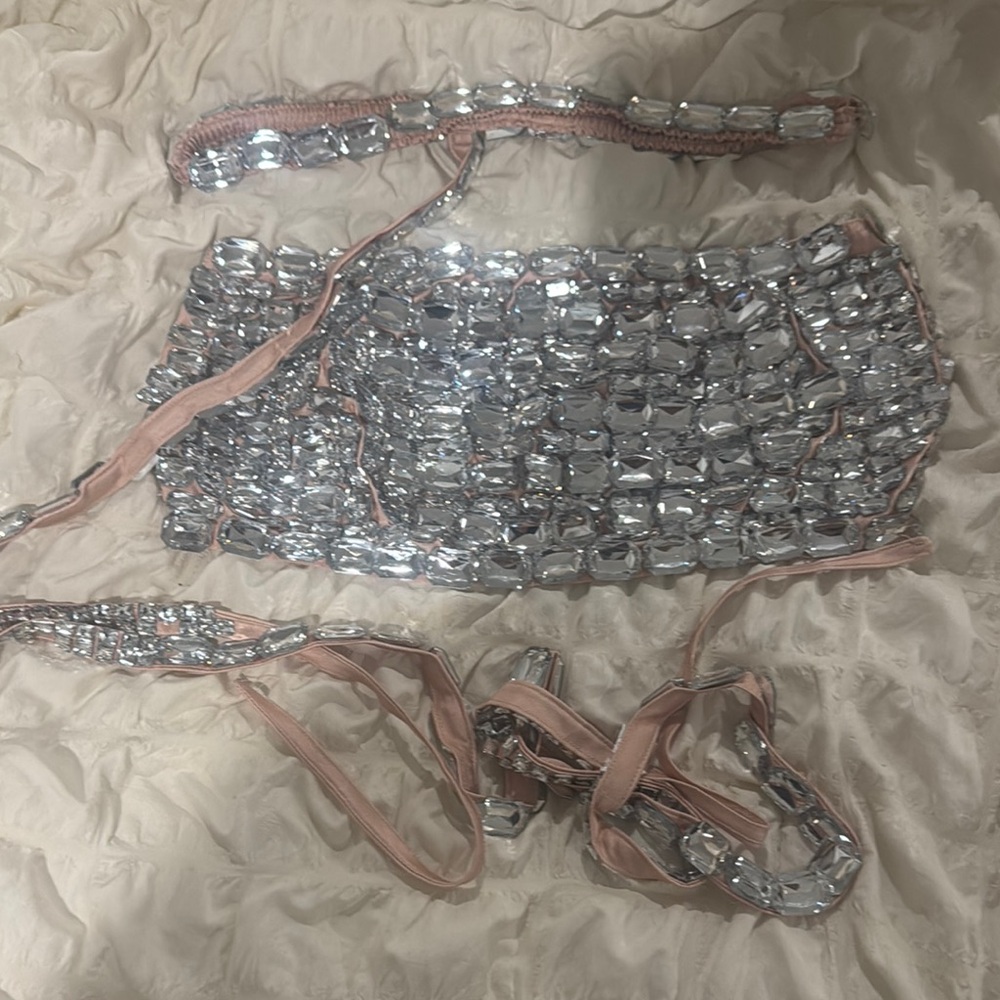 AMEKANA-Embellished Women's Top